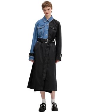 KARL LAGERFELD Belted Coats - Azul