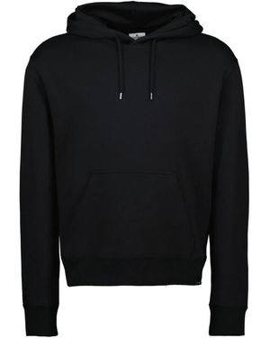 Courreges Hoodies & Sweatvesten ,Zwart ,Katoen Hoodie Met Geborduurd Logo