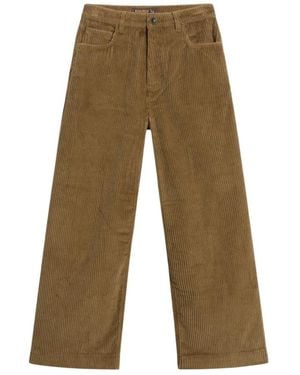Woolrich Wide Trousers - Marrón