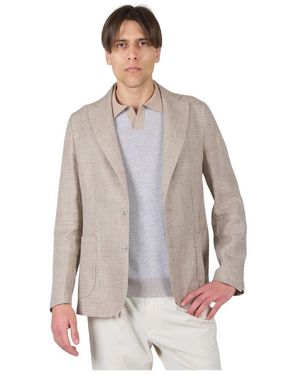 Barba Napoli Leinen- Und Wolljacke Für Männer - Grau
