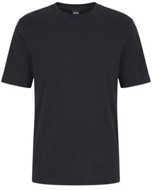 BOSS Tops ,Blauw ,H-Thompson 205 T-Shirt - Zwart