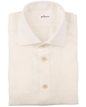 Kiton Formal Hemden - Naturel