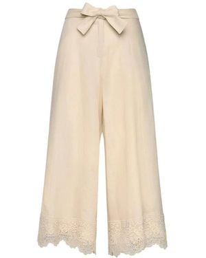 Elena Miro Wide Trousers - Neutre