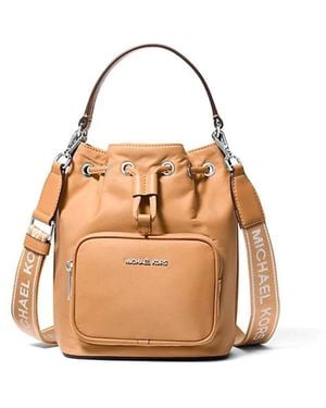 Michael Kors Khai Kleine Bucket Bag Aus Nylon - Natur