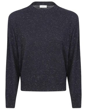 Peserico Strickpullover Mit Rundhalsausschnitt - Blau