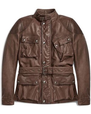 Belstaff Leren Jassen - Bruin