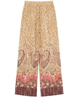Valentino Wide Trousers - Natural