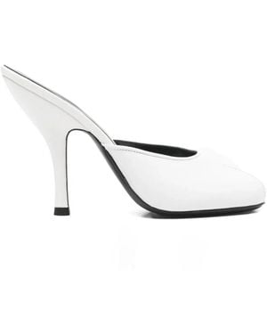 Jude Heeled Mules - White
