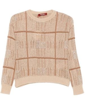 Max Mara Boxy-Fit Trui - Naturel