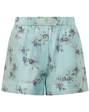 Ganni Casual Shorts - Blue