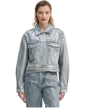 Gestuz Jassen ,Blauw ,Denim Denim Jacket