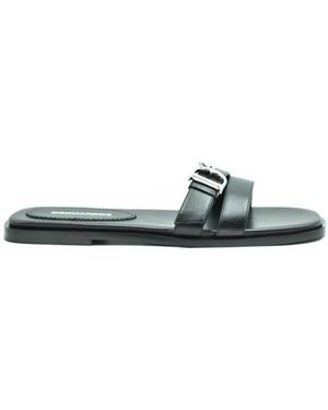 DSquared² Zwarte Leren Sandalen Lente/Zomer - Groen