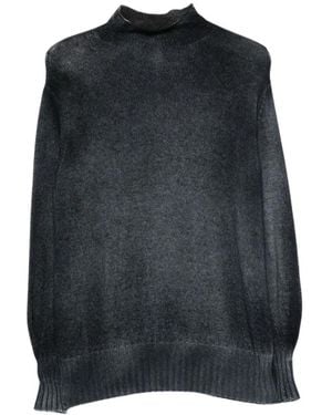 Avant Toi Truien & Vesten ,Blauw ,Trui Met Boothals - Zwart