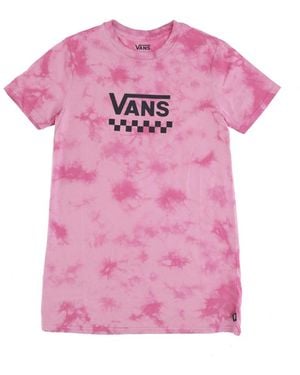 Vans Cloud Wash Tee Jurk - Roze