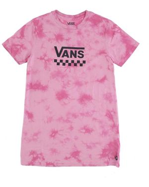 Vans Cloud Wash Tee Jurk - Roze