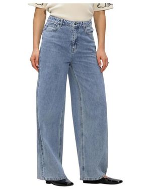Object Objluca Wide Jeans - Blauw