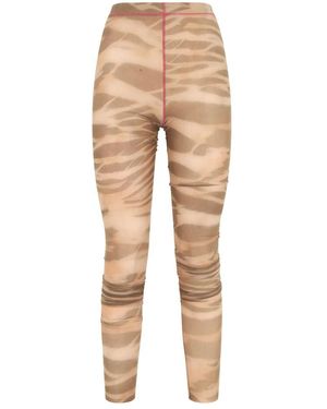 DIESEL Broeken ,Nylon Camouflage Leggings - Naturel