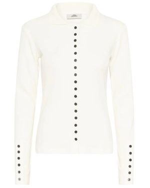 Karen By Simonsen Truien & Vesten ,Wit ,Wol Kbzelda Cardigan