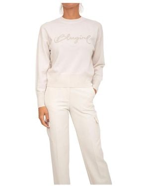 Blugirl Blumarine Round-Neck Knitwear - White