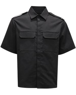 Neil Barrett Short Sleeve Shirts - Black