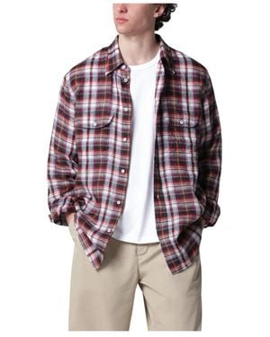 DSquared² Kanadisches Vintage Leinenhemd - Rot