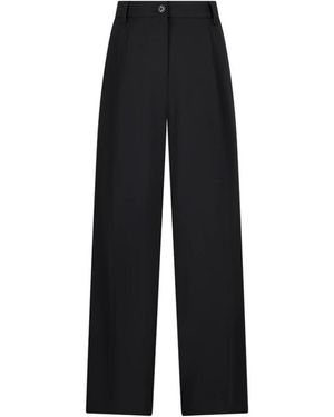 Dolce & Gabbana Wide Trousers - Black