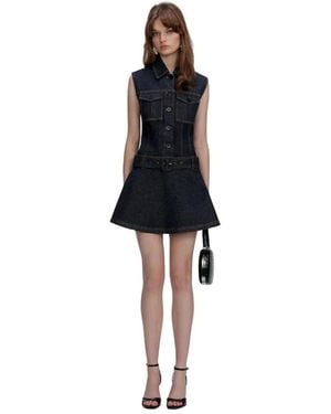 Self-Portrait Shirt Dresses - Black