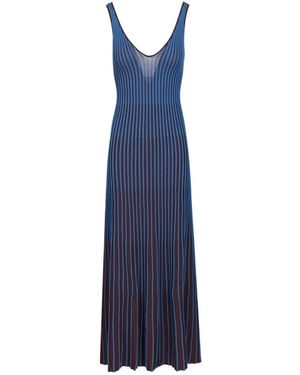 STAUD Kleedjes ,Veelkleurig ,Maxi Kleedjes - Blauw