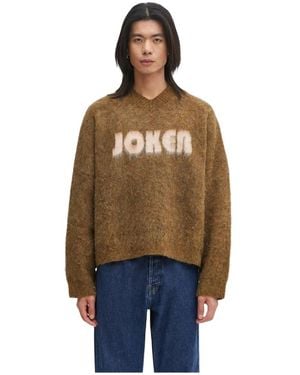 Martine Rose V-Neck Knitwear - Marrone
