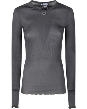 Prada Langarmshirt - Grau