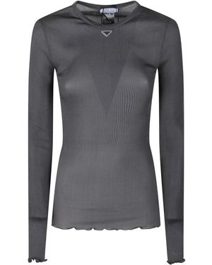 Prada Long Sleeve Top - Grijs