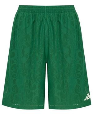 adidas Fitness ,Groen ,Polyester Engineered Lace Football Shorts