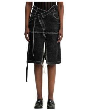 OTTOLINGER Rokken ,Zwart ,Denim Signature Wrap Denim Skirt