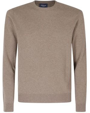Drumohr Round-Neck Knitwear - Grigio