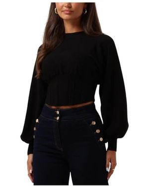 Silvian Heach Round-Neck Knitwear - Zwart