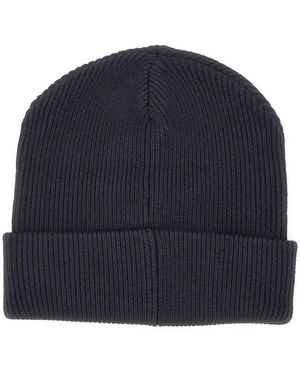 Iceberg Ribbed Knit Hat - Blauw