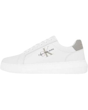 Calvin Klein Chunky Cupsole Mono Lth - Weiß