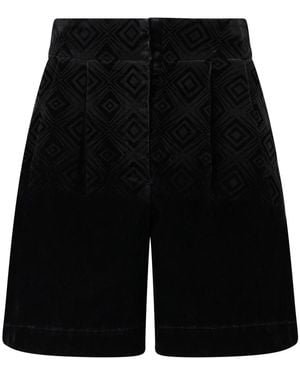 Alberta Ferretti High-Waisted Shorts - Schwarz