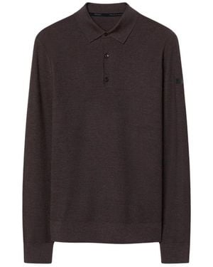 Rrd Tops ,Bruin ,Wol Piquet Polo Gebreid