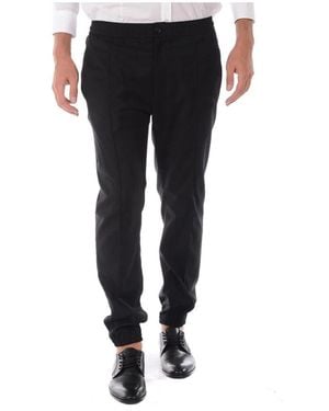 Daniele Alessandrini Slim-Fit Trousers - Black