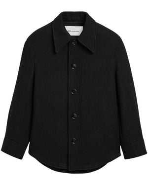 Ami Paris Wolljacke Mit Knopfleiste - Schwarz