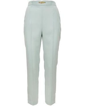 Elisabetta Franchi Straight Trousers - Grigio