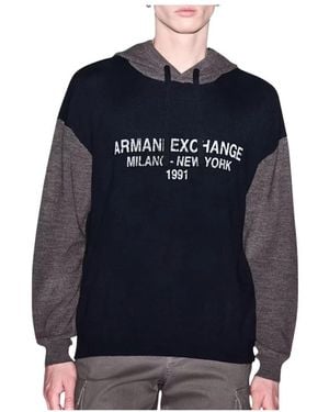 ARMANI EXCHANGE Hoodies - Azul