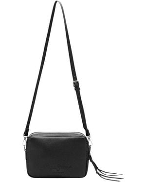 Pepe Jeans Tassen ,Zwart ,Lederlook Crossbody Tas