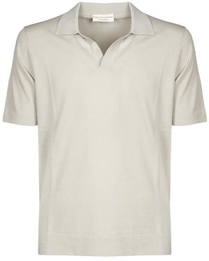 FILIPPO DE LAURENTIIS Tops ,Grijs ,Katoen Skipper Polo - Naturel