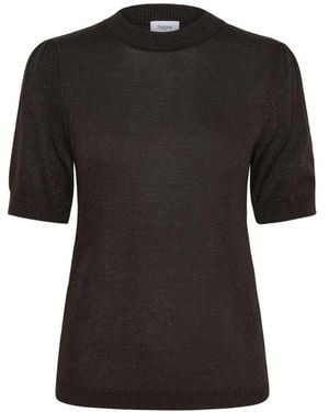 Saint Tropez Round-Neck Knitwear - Negro