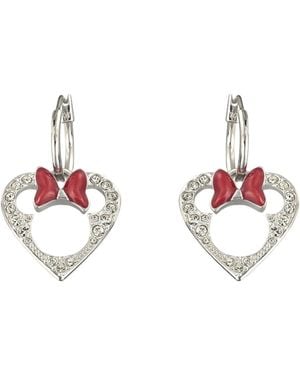 Swarovski Herz-Ohrstecker - Rot