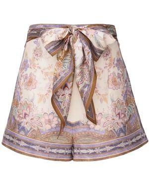 Zimmermann Short Shorts - Brown
