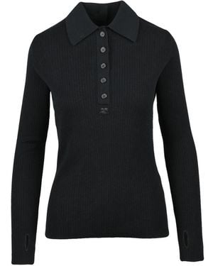 Courreges Round-Neck Knitwear - Negro