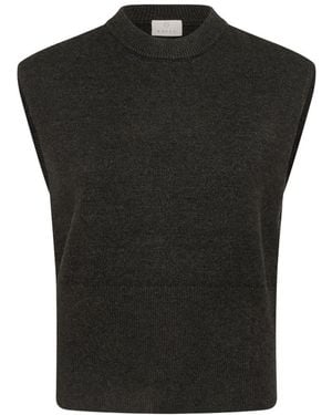 Kaffe Round-Neck Knitwear - Nero